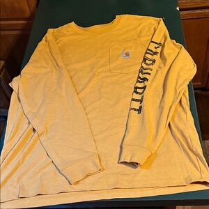 Carhartt Men's Mustard Long Sleeve Tee